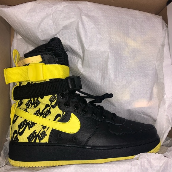 Nike Air Force 1’s High Size 9 Yellow - Picture 2 of 2
